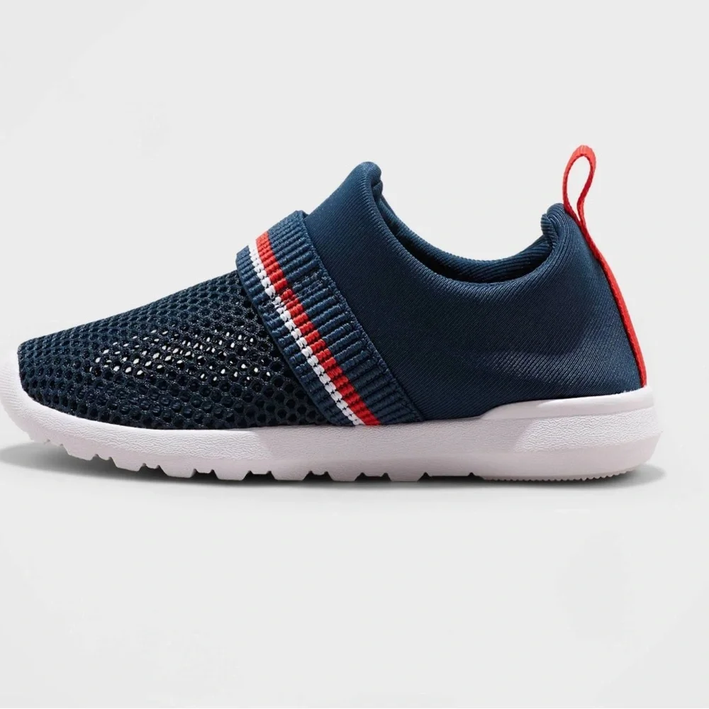 Toddler Austen Striped Apparel Water Shoes - Cat & Jack Navy Blue